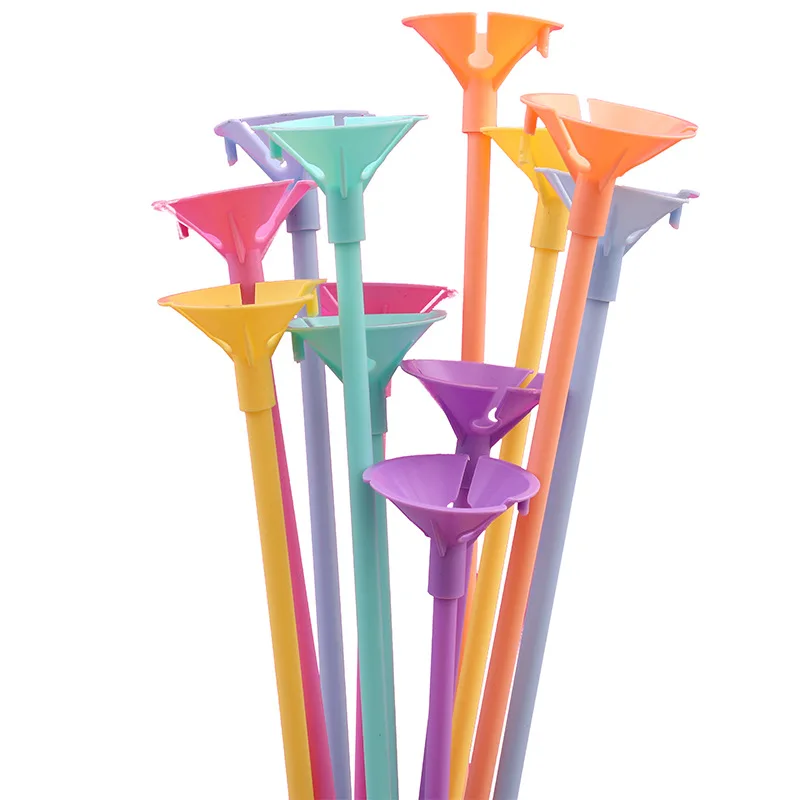 Latex Balloon White Balloons Balloon Stand Holder 30cm Balloon Stick Cup Inflatable Balls Decoration Accessories
