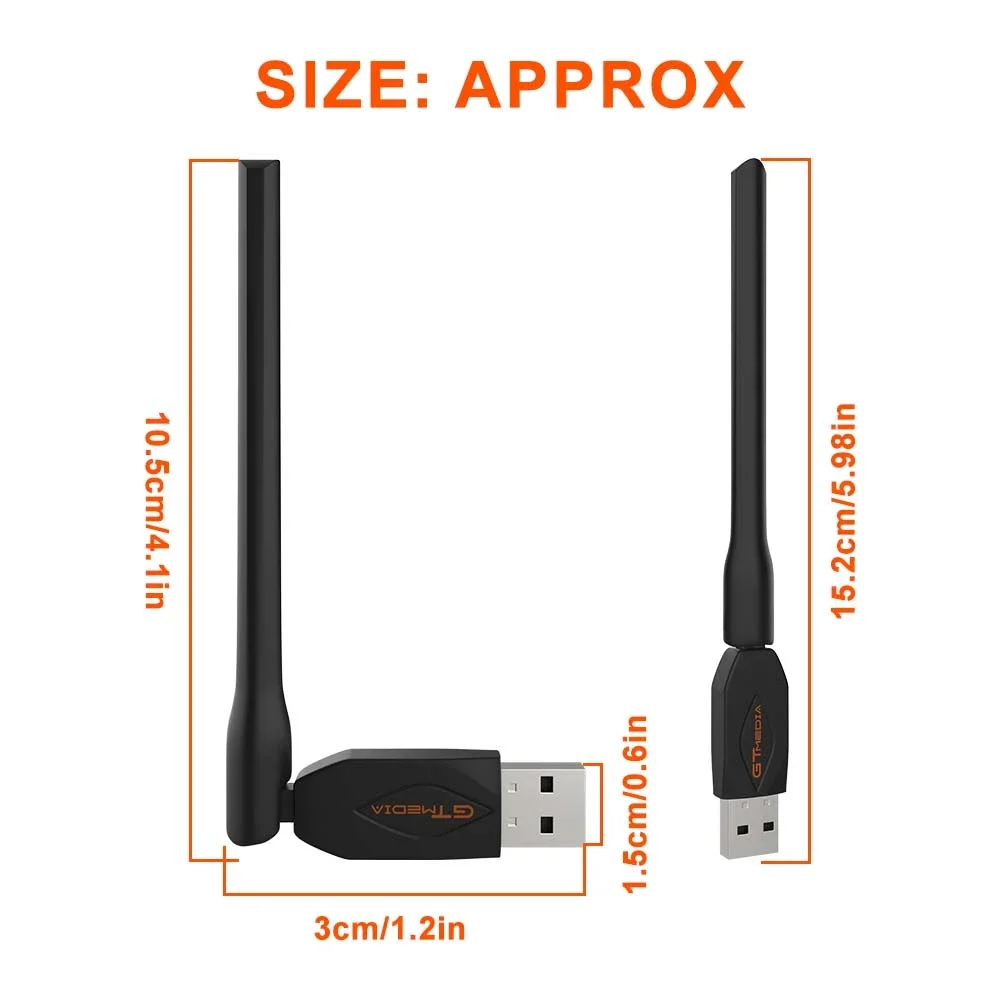 GTMEDIA USB Wifi Antenna USB Wi Fi Adapter Wi-fi Adapter Ethernet Wifi Dongle Free Driver For PC Desktop laptop Set Top TV Box usb wifi antenna dongle