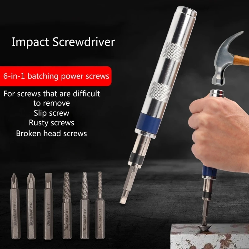 Versatile Impact Screwdriver Set for Home Renovation and Electronics Repair