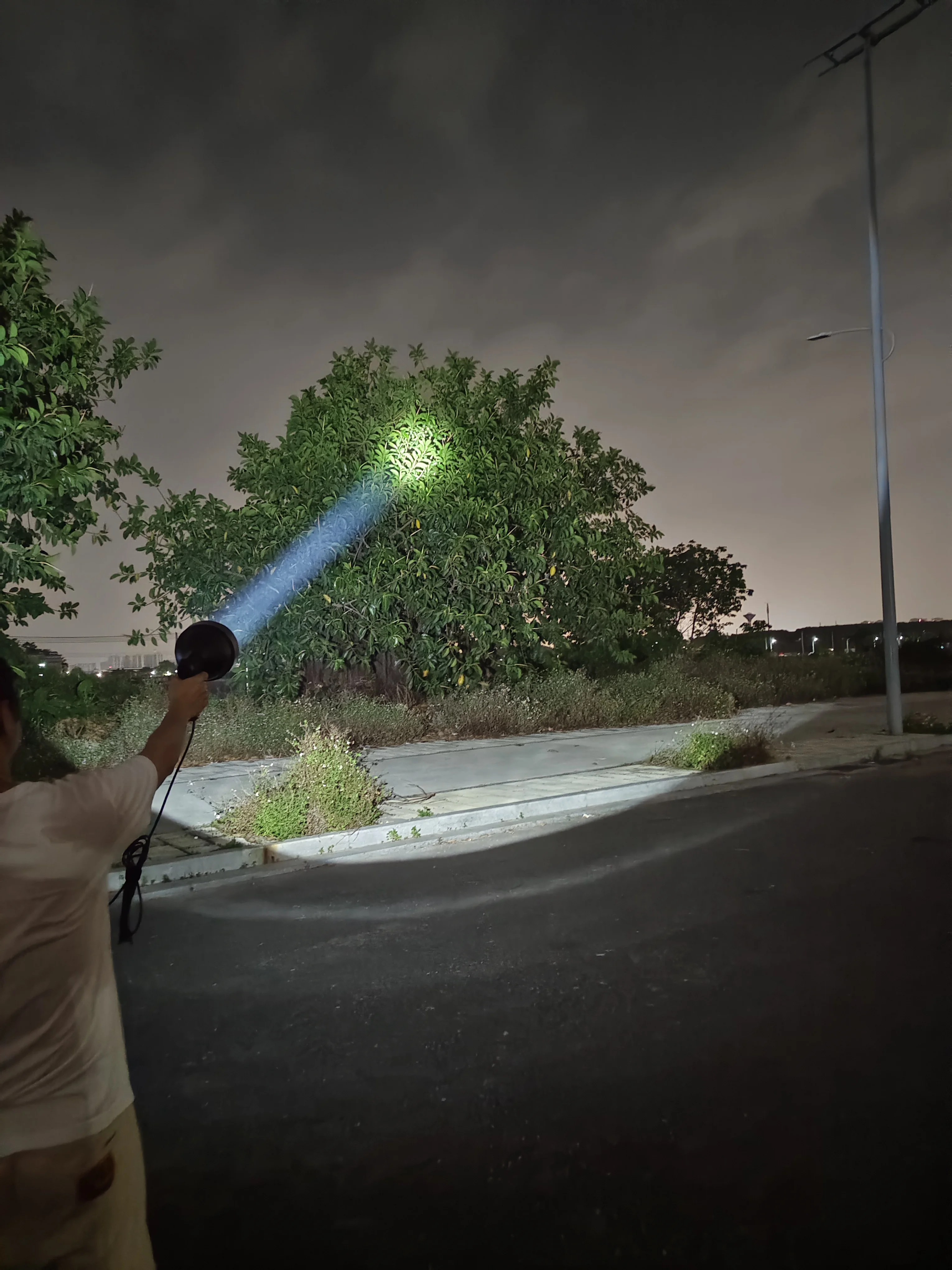Reflector Emergency Rechargeable Lightweight USA Luminus SS-T40 25W LED Portable Torch Security Light 142MM