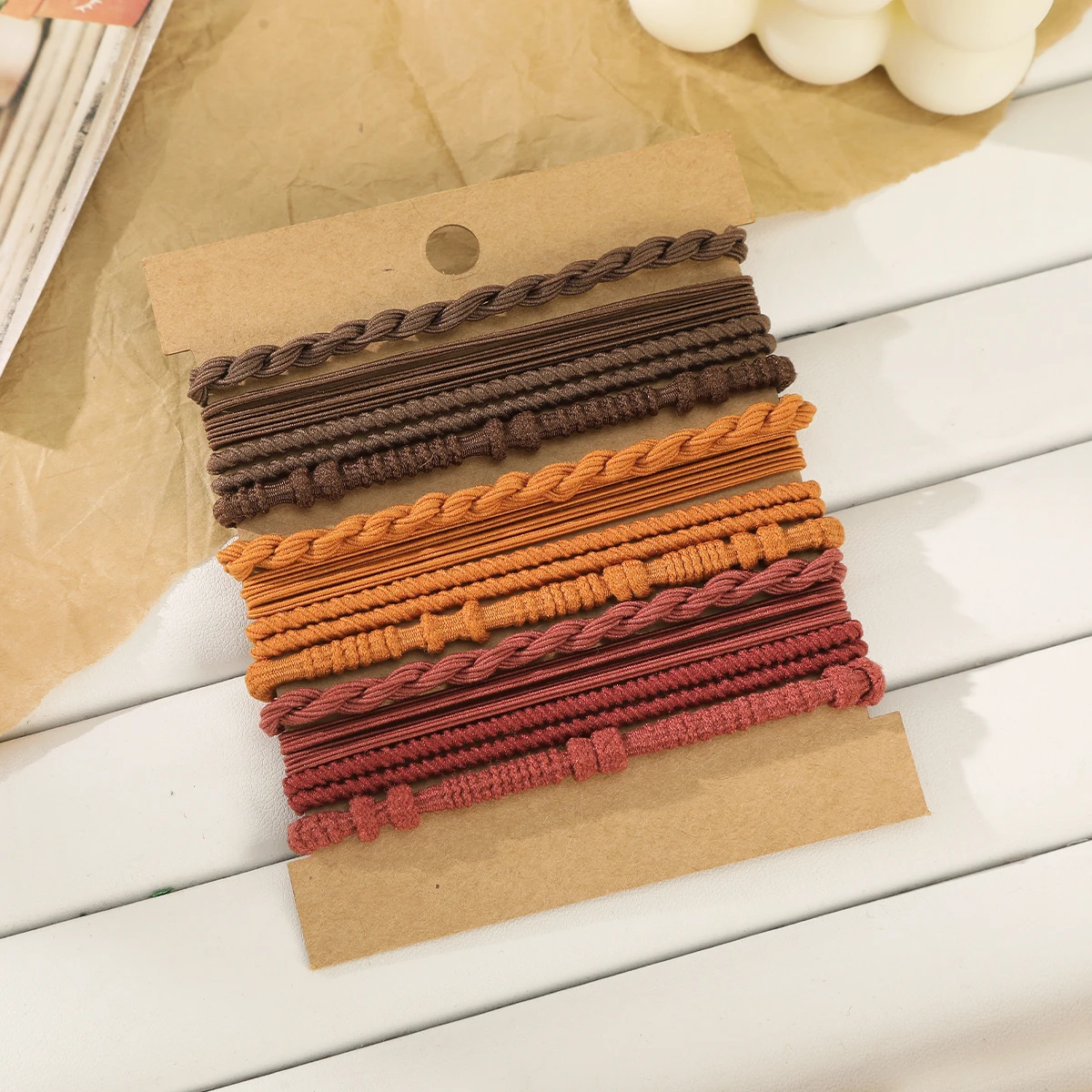 New Hair Ties Elastic Rubber Bands for Women Ponytail Hair Rubber Bands Ponytail Scrunchies Hair Accessories for Women Headwear