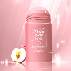 Green Tea & Honey Peach Purifying Facial Mask Stick (Pink)