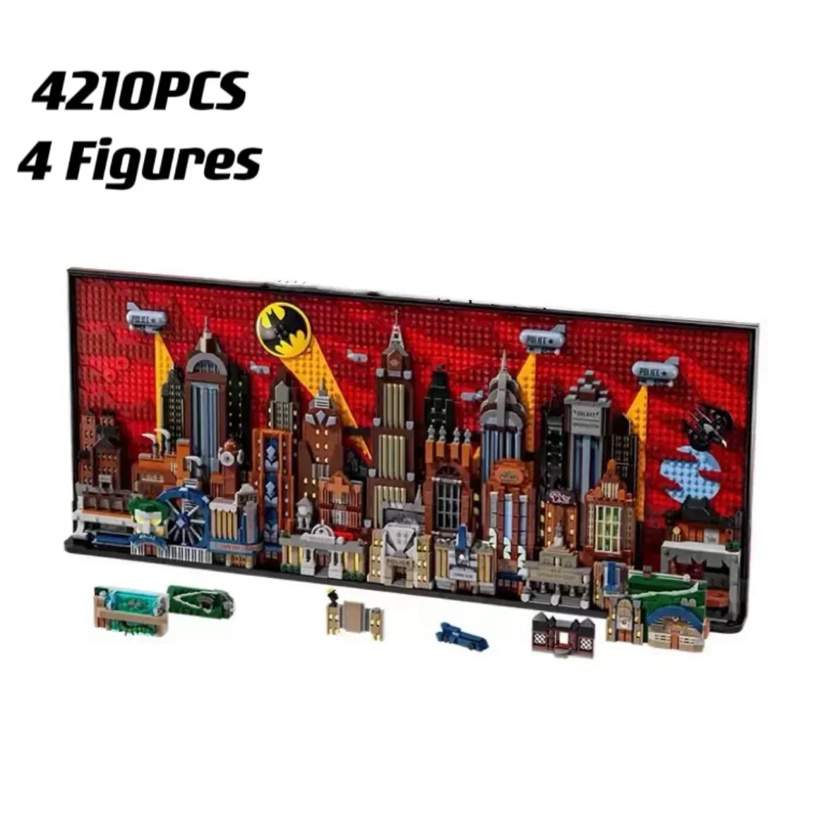 

IN STOCK 2024 New The Animated Series Gotham City Skyline Building Block Model Compatible 76271 Assembly Brick Toys For Boy Gift
