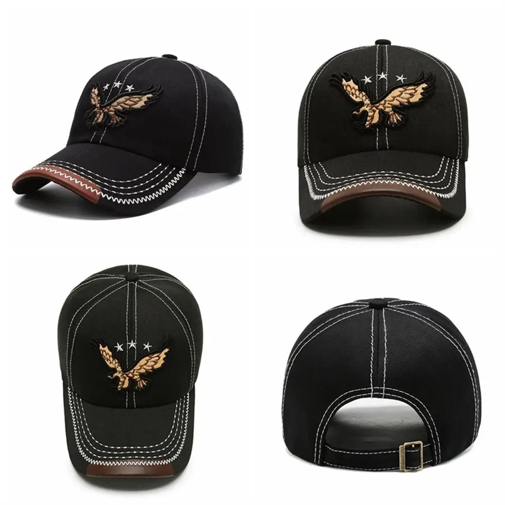 

Embroidered Eagle Men's Hat Fashion Breathable 3D Eagle Snapback Hat Adjustable Casual Baseball Cap Travelling