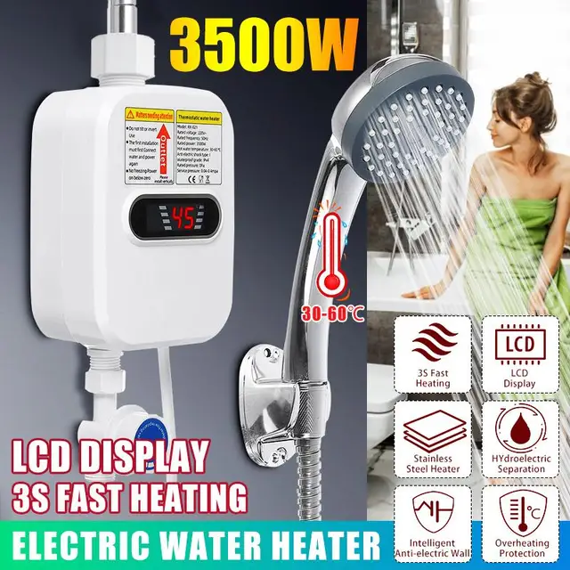 3000W High Quality Instant Tankless Water Heater 220V&110V Thermostat  Induction Heater Electric Heaters Shower Fast Heating - AliExpress