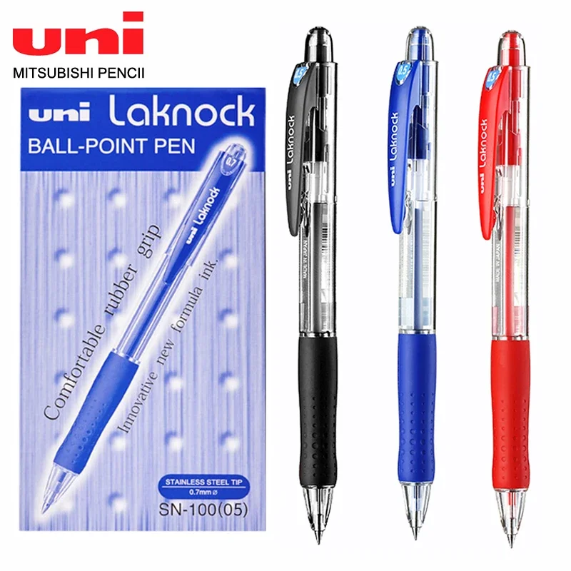 

5/10pcs Japan Uni Ballpoint Pen SN-100 Student Writing Smooth Fast Drying 0.5mm/0.7mm Black Red Blue School Office Stationery