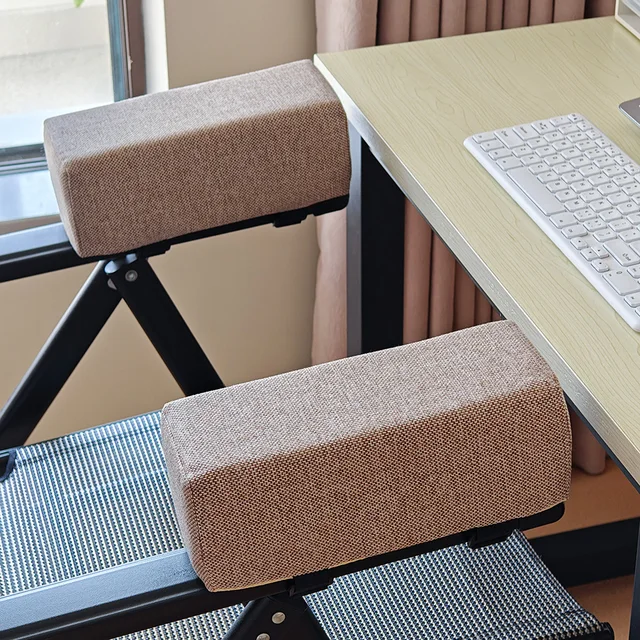 1pc coton lin mousse coudière oreiller chaise accoudoir coussinets Support accoudoir pour chaise de bureau accoudoir chaise coussin coussinets coude soulagement 2
