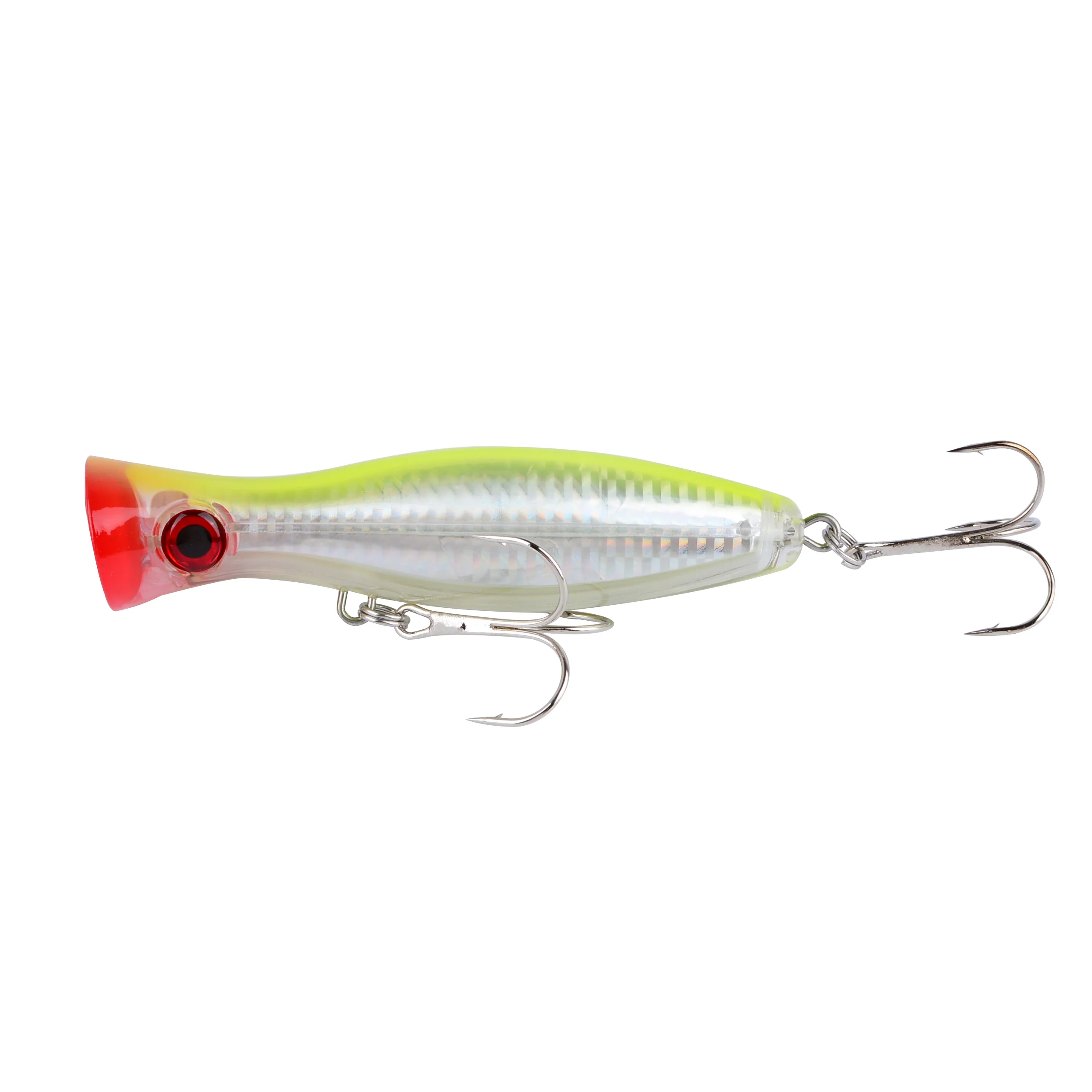 Enhanced Fishing Popper Lure for Saltwater and Freshwater Surface Casting