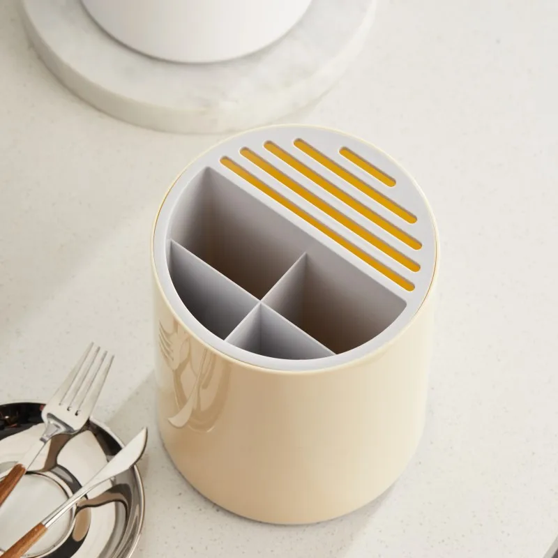 Rotating Cutlery Drain Rack Organizer Kitchen Spoon Fork Chopsticks Knife Holder Household Tableware Integrated Storage Rack 3