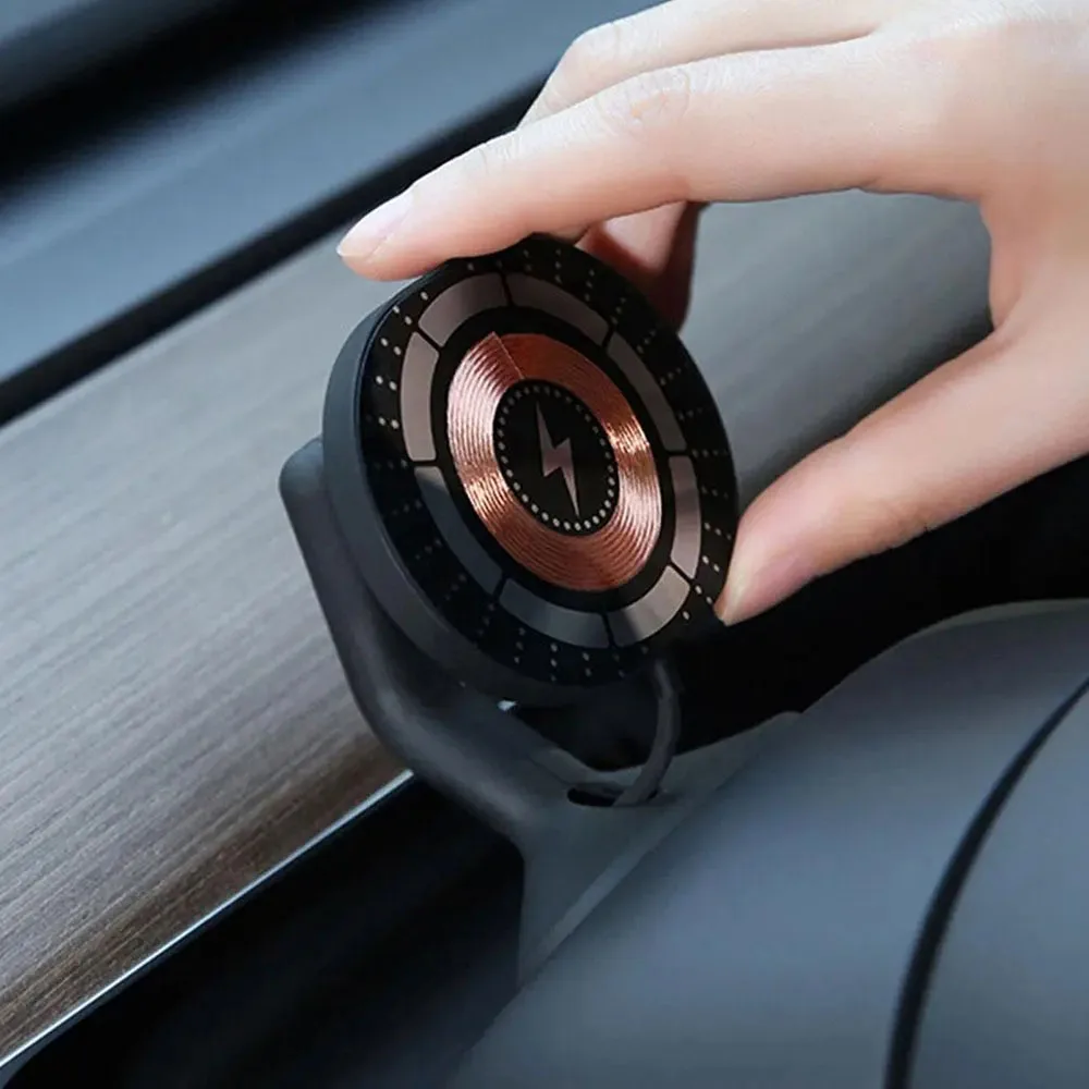 Supporto Magnetico Per Caricabatterie Da Auto Wireless Per Tesla Model 3 Y 2023 Mount Supporto Girevole Per Caricabatterie Per Smartphone Veloce Adsor