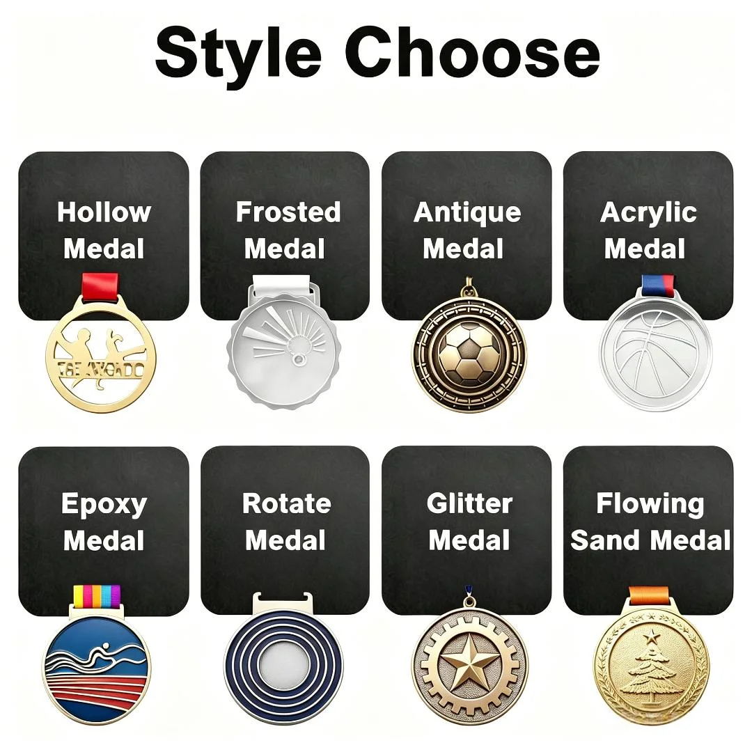 Medaglia Personalizzata per Premi di Competizione in Corsa, Danza, Nuoto, Boxe, Tennis da Tavolo, Badminton ed Eventi Sportivi - immagine 3