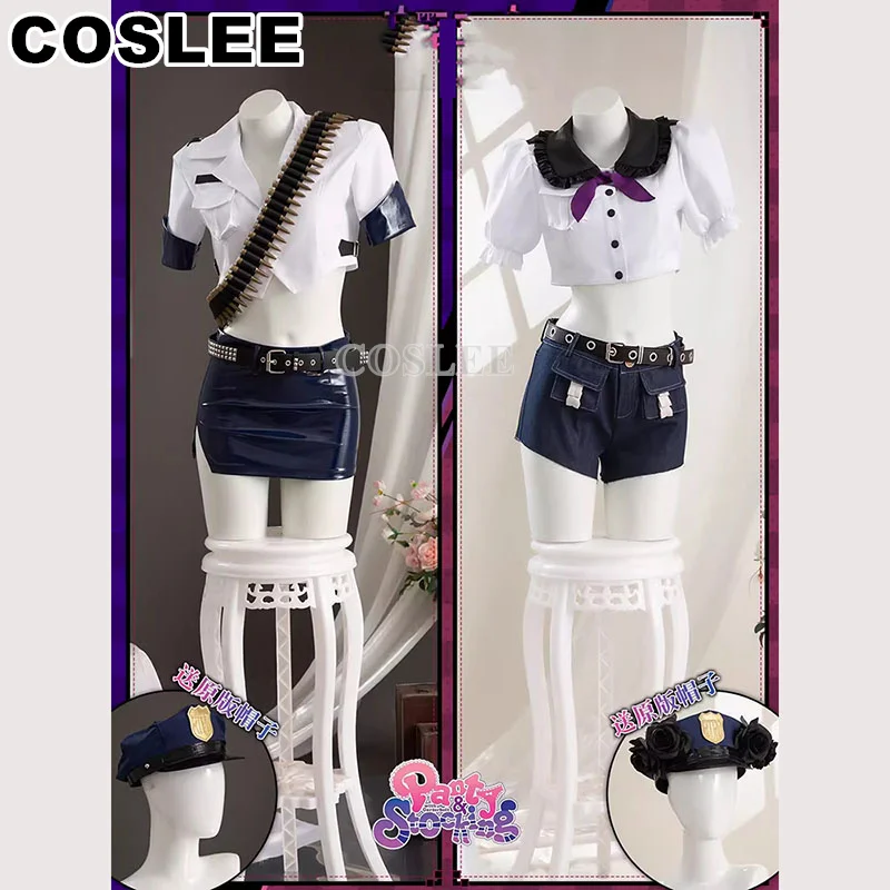 

COSLEE Stocking Anarchy/Panty Anarchy Cosplay Costume Panty & Stocking With Garterbelt Lovley Party Uniform Halloween Women Clot