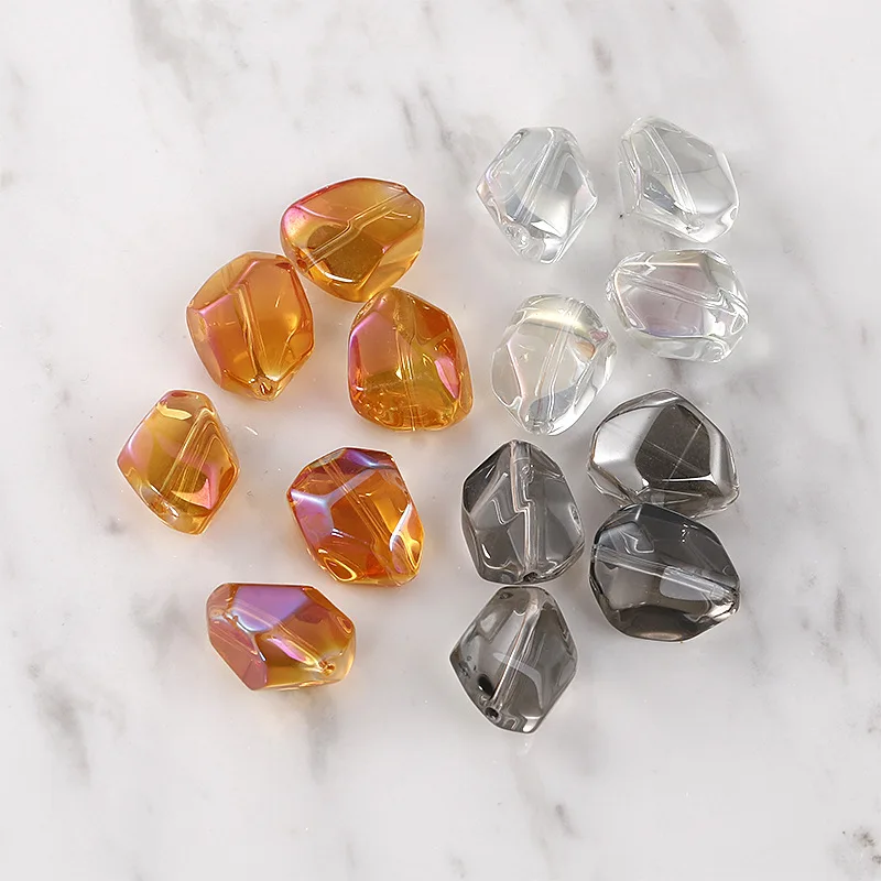 10pcs/lot Colorful Irregular Shape Czech Crystal Glass Beads For handmade Bracelet Necklace Accessories Fashion Jewelry Making