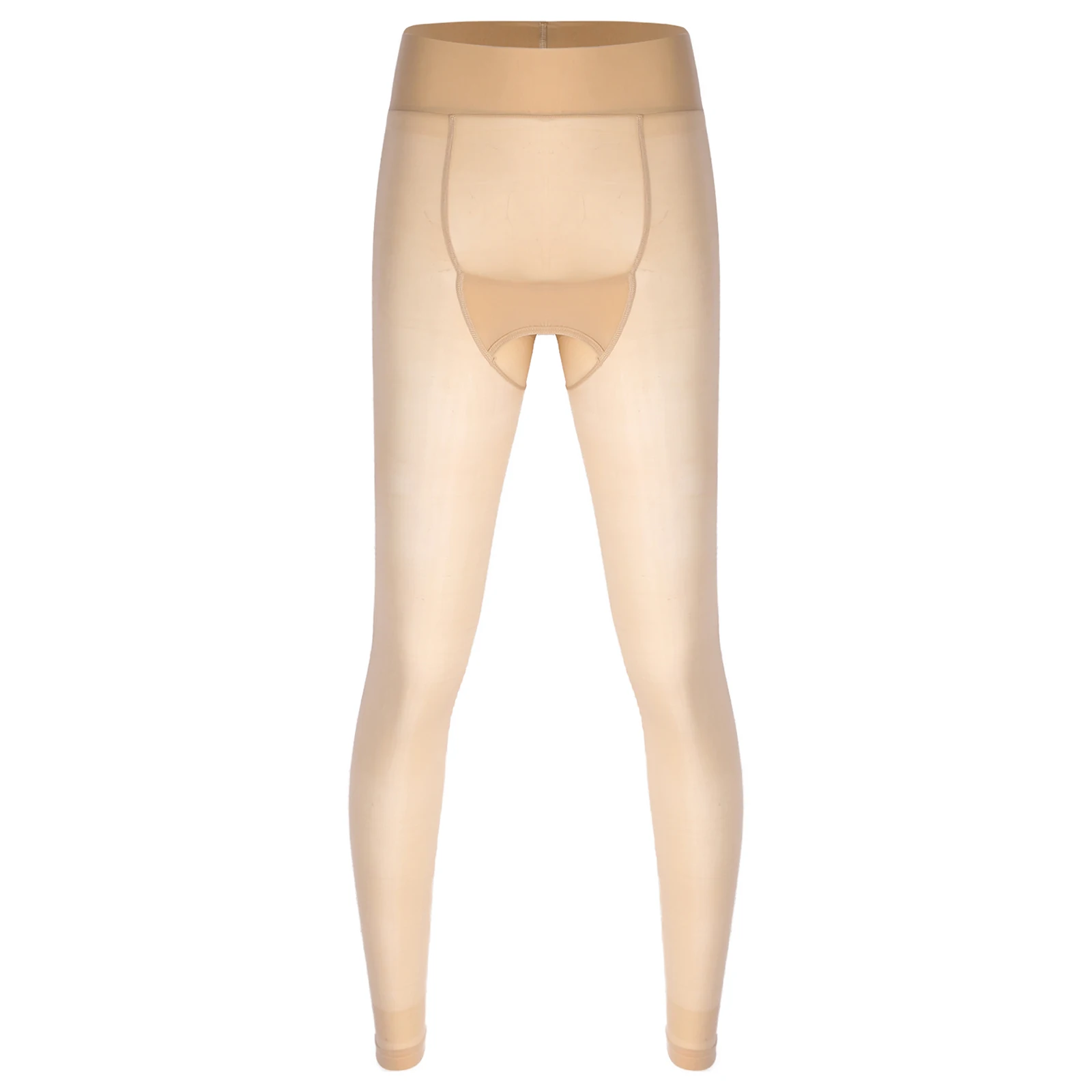 

Men Sexy Ultra Thin Mid Waist Leggings Sissy See-through Stretchy Skinny Pants Gay Crossdressing Lingerie Underwear Nightwear