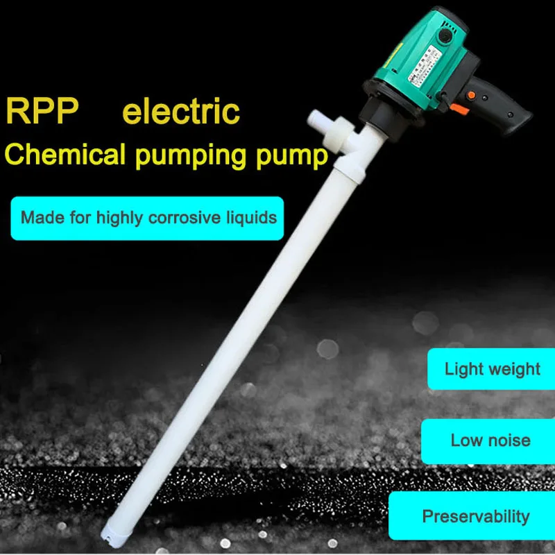Portable RPP Chemical Pumping Pump Multifunction Electric Oil Pumps Apply To Highly Corrosive Liquids Anti-Acid & Anti-Corrosion submersible 0 10v 4 20ma output hydrostatic level sensor transmitter dc12 36v water tank liquids transducer meter
