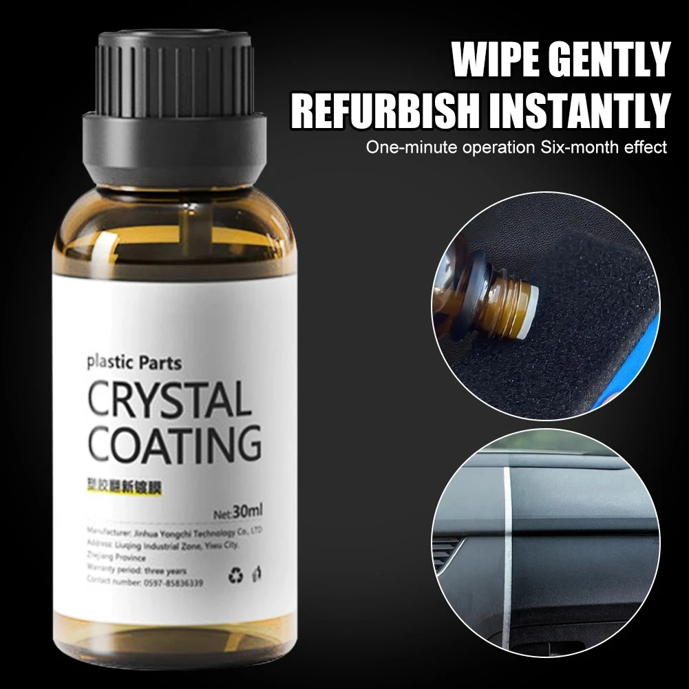 Plastic Renovator 30ml Car Interior Retreading Agent Plastic Rubber