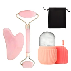 Ice Face Roller Set for Skincare and Contouring (4PCS)