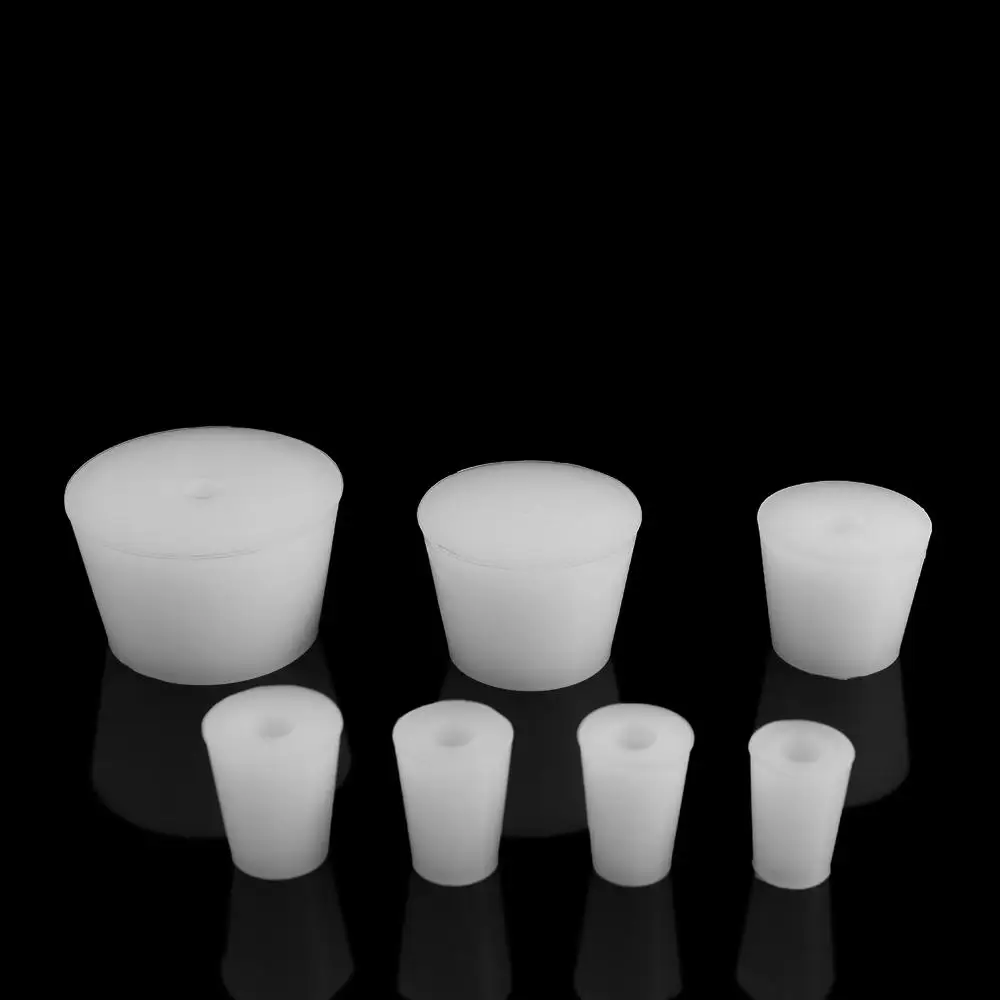 Acid Alkali Resistant Water Pipe Silicone Conical Test Tube Fermenter Cover Silicone Plug Bottle Stopper