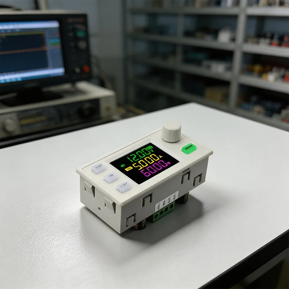 SK60X CNC 조정 가능한 DC 전원 공급 장치, 1.8인치 동등 대형 VA 컬러 LCD 화면으로 높은 가시성의 판독이 가능합니다.
