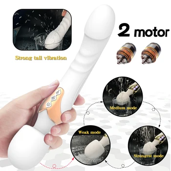 Powerful AV Vibrator Dildos Magic Wand for Women 10 Modes Clitoris Stimulator G Spot Vagina Massager Adult Sex Toys for Woman 5