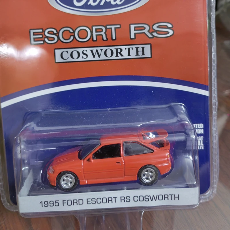 

Литая модель машины из сплава 1/64 масштаб 1995 Ford Escort RS Cosworth, игрушки для взрослых, классические подарки, коллекционные украшения, статический дисплей