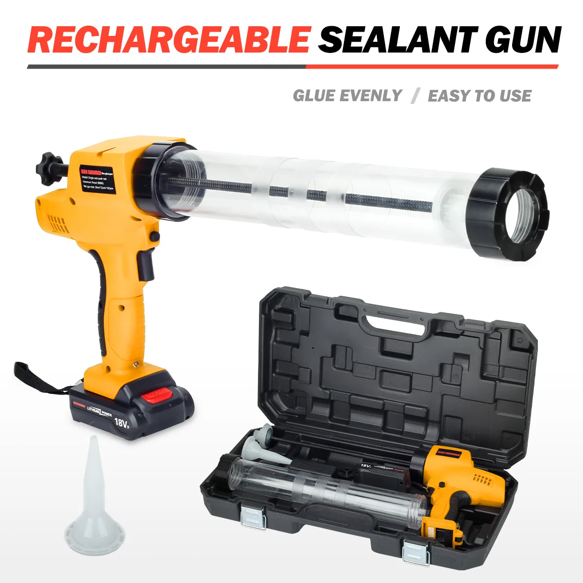 Cordless Electric Glue Gun Electric Caulking Gun Rubber Sealant