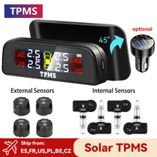 TPMS Solar Car Tire Pressure Monitoring System TMPS Wheel Tyre Internal External Sensor