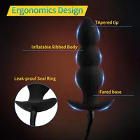 Silikon Erweitern Aufblasbare Abnehmbare Anal Plug Wasserdicht Butt Sex Spielzeug Prostata Anal Anus Pumpe Plug Dilatator Sex Spielzeug 5
