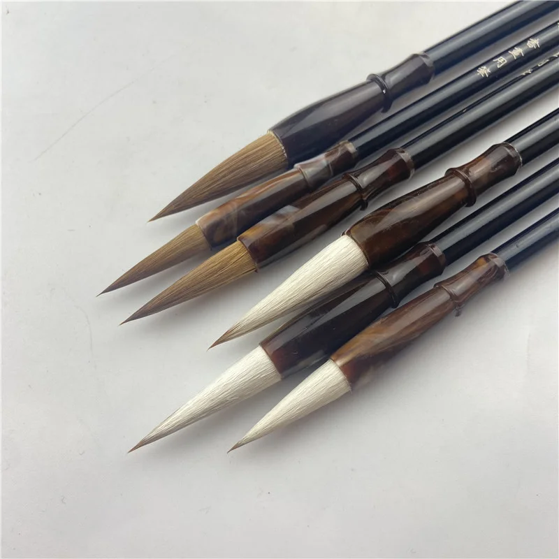 Calligraphy Brush Woolen Weasel Wool Hair Chinese Japanese Calligraphy Brush Pen Set For Office School Supplies