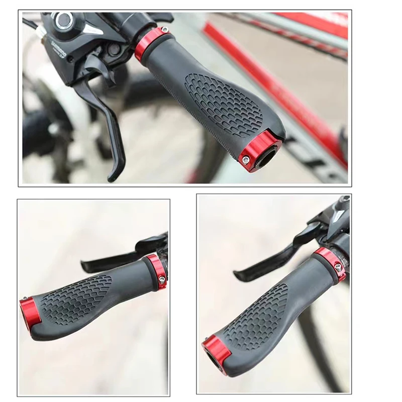Bicycle Grips MTB Bike Handbar Grips Rubber Non-slip Bilateral Lock Cycling Bmx Handle Bikes Handlebar bike handlebar grips