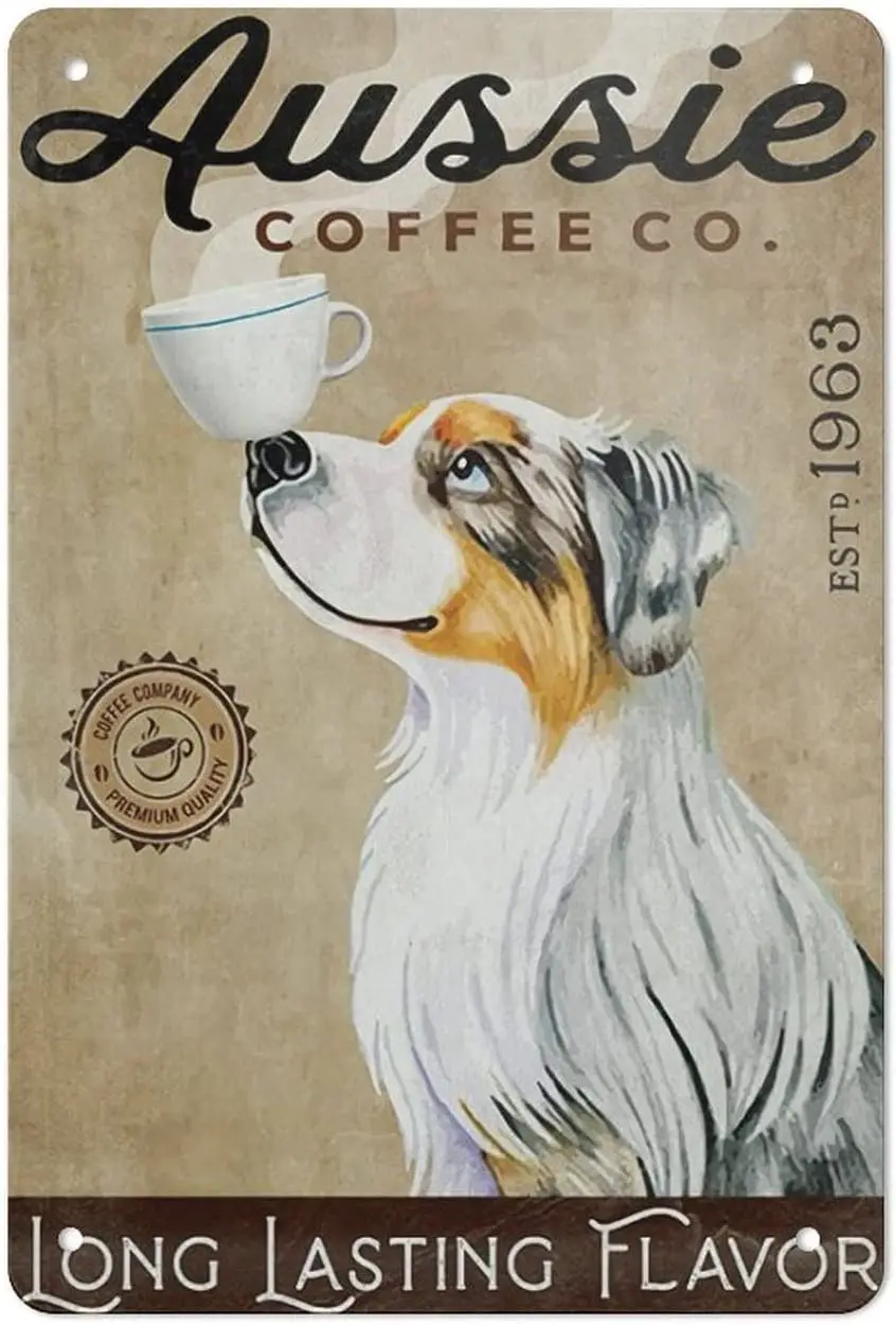 

Винтажный металлический плакат со стойким вкусом, австралийский пастушья, кофейный плакат, металлические знаки, настенный Декор для дома и офиса