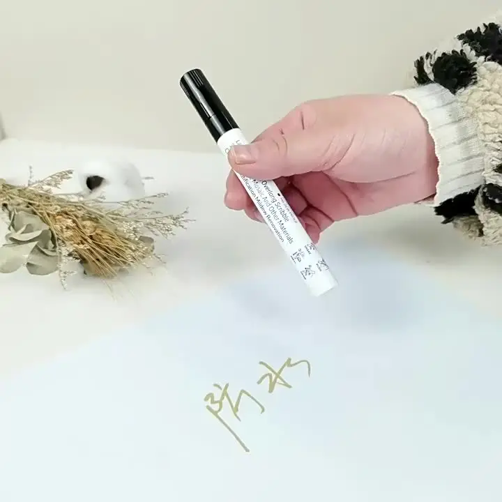 Pennarello per piastrelle impermeabile, penna per malta, per pavimento, bagno, cucina, WC, riparazione cuciture per pareti, nero, bianco, oro, argento, beige