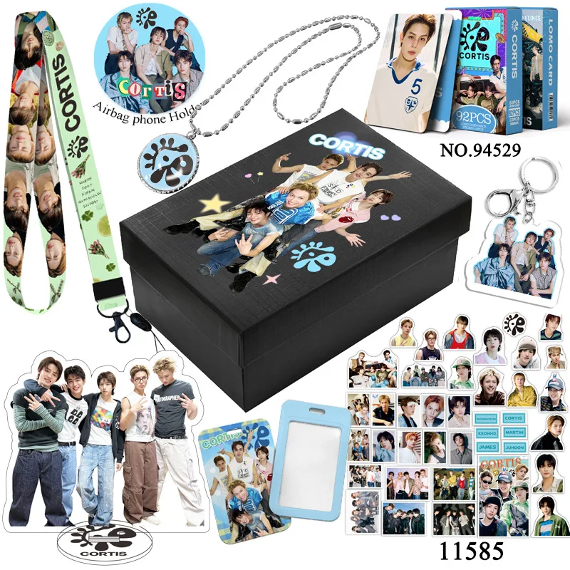 아이돌 코르티스 소형 카드 목걸이 스티커 카드 홀더 문구 세트 마틴 제임스 주현 성현 케온호 팬 선물