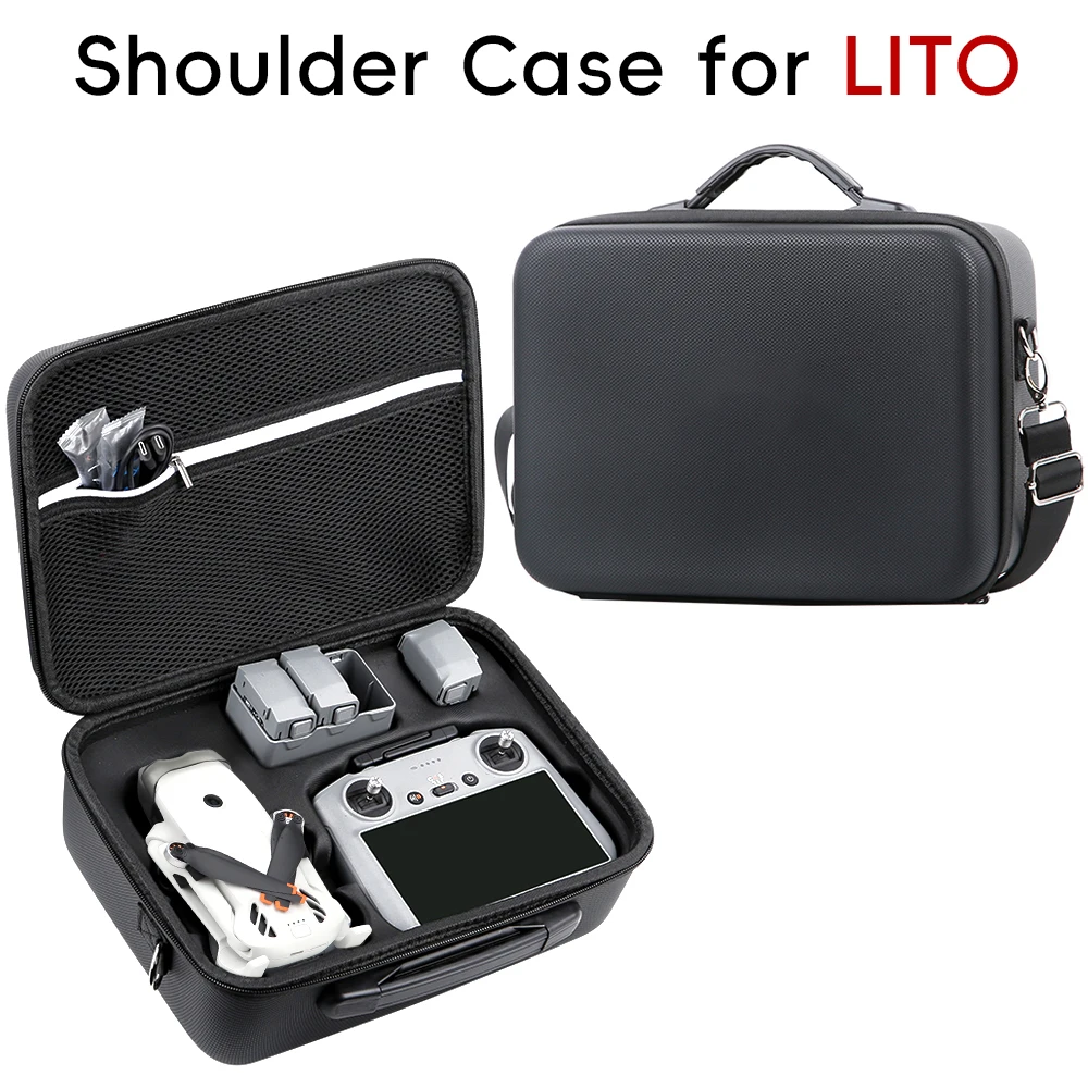 DJI Lito X1 Lito 1 RC 2 RC N3용 어깨끈이 포함된 올인원 보관 케이스