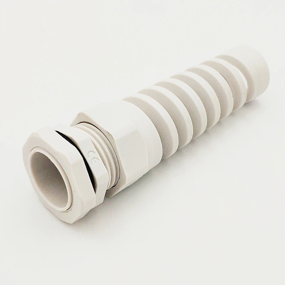 Nylon Cable conduit Gland 2-6mm thread wire gland Plastic Flex Spiral Strain Relief cable connection M16 PG9 5pcs
