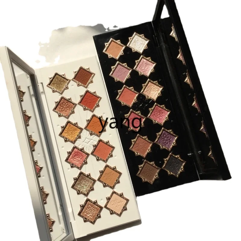 Cx Little Angel Dodici Colori Eye Shadow Plate Shimmer Matte Easy To Color Earth Color Chameleon Eye Shadow Plate