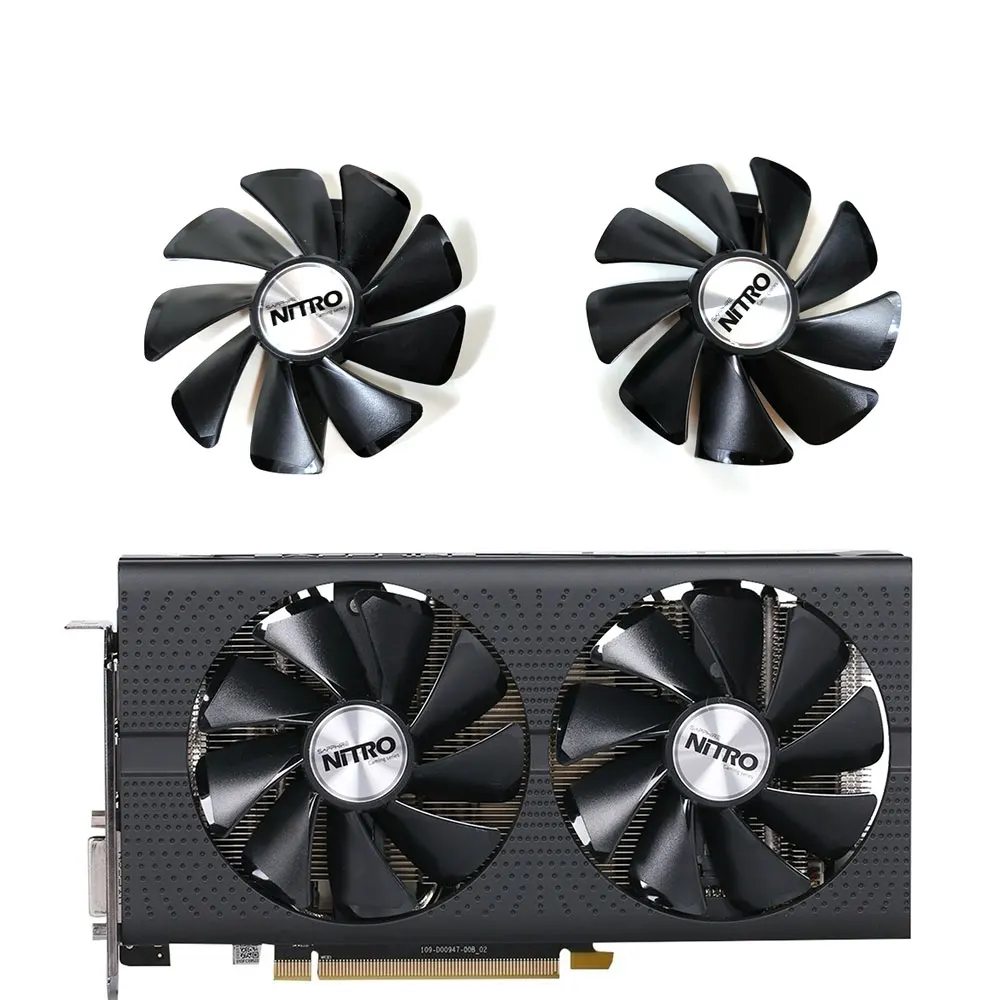 Ventilador de Refrigeração da Placa Gráfica Sapphire rx 470 4g Original d5 oc Cf1015h12d Ventilador Térmico para Sapphire rx 470 480 580 570