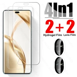 4-in-1 Hydrogel Film & Camera Lens Screen Protector for Honor 200 Pro 5G (4in1 2front 2lens)