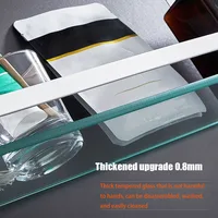 ชั้นวางแก้วฝักบัวOrganizer Bore Storageห้องน้ํารายการอุปกรณ์เสริมOrganizerชั้นวางของฮาร์ดแวร์FIXTURE Home Improvement 5