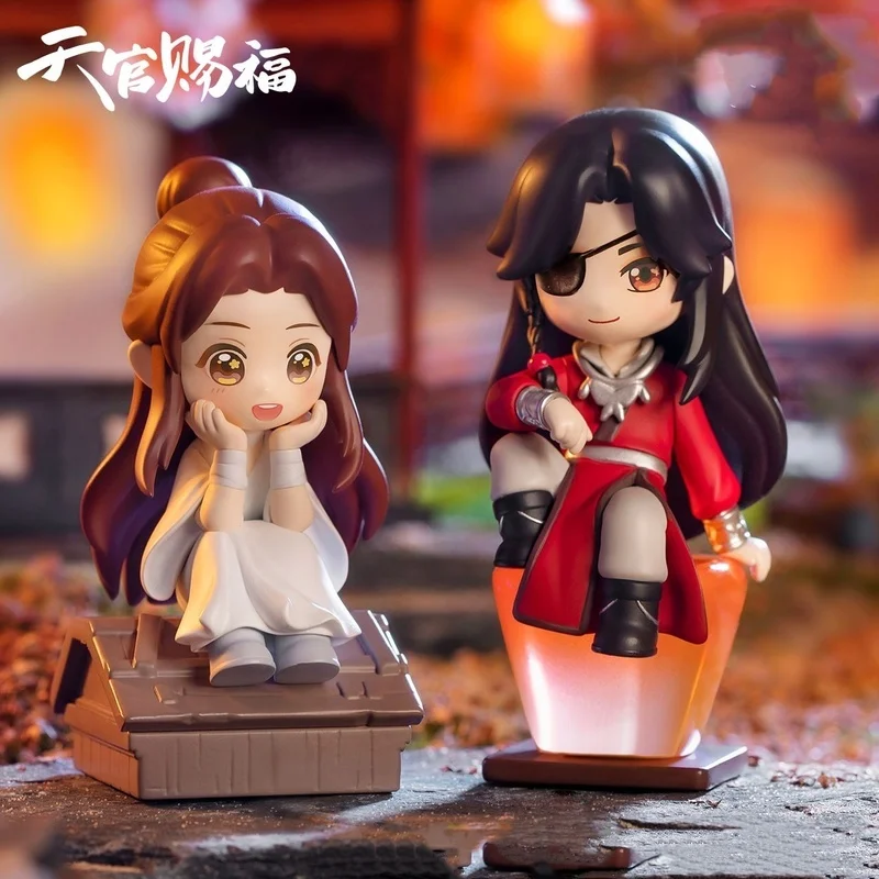 

New Anime Genuine Heavenly Official Blessing Xie Lian Hua Chneg San Lang Lucky To Meet You Series Action Figures Model Toys Gift