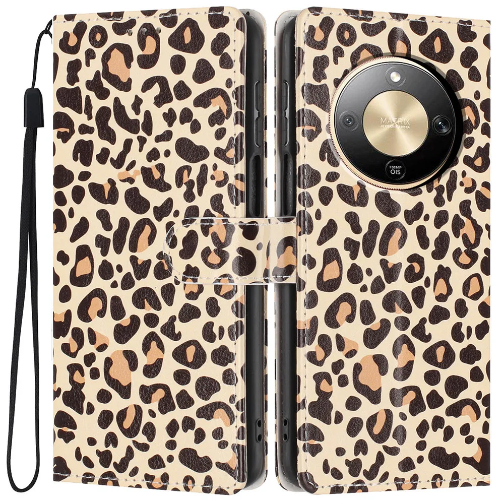 Lovely Pattern Wallet Flip Case with Card Slots and Stand Feature