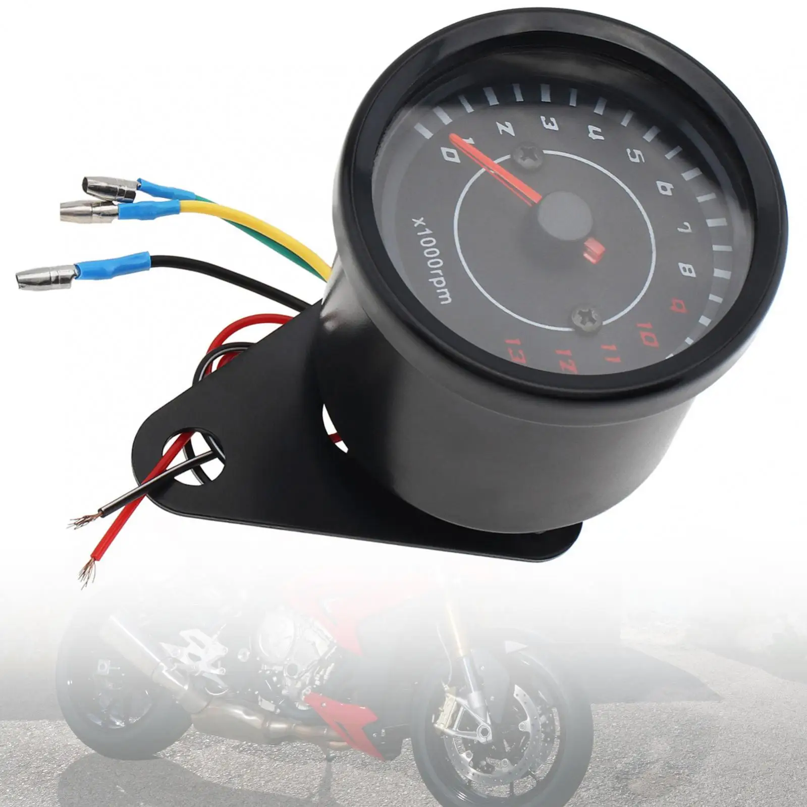 Universal 13000RPM 12V LED Night Light Backlight Speedometer Waterproof ...