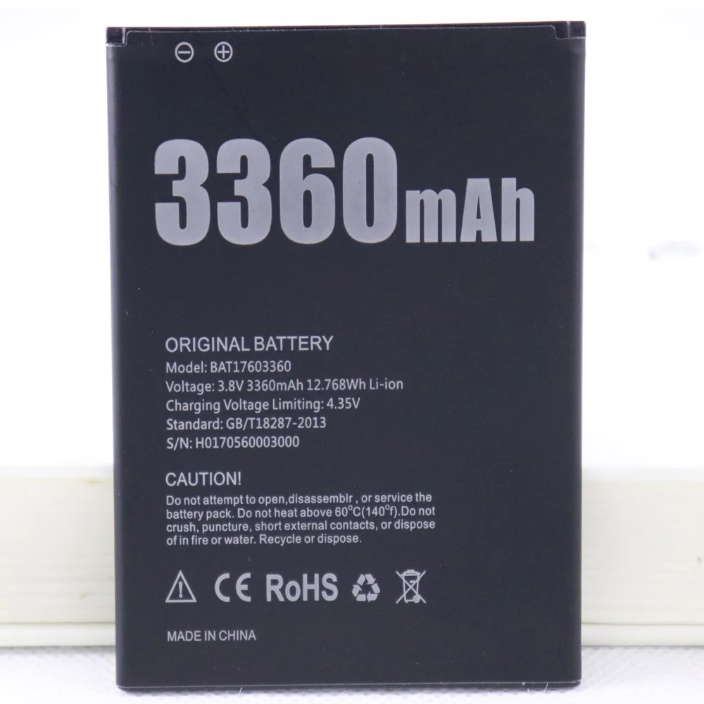 

5pcs 10pcs 20pcs DOOGEE X10 BAT17603360 Replacement 3360mAh