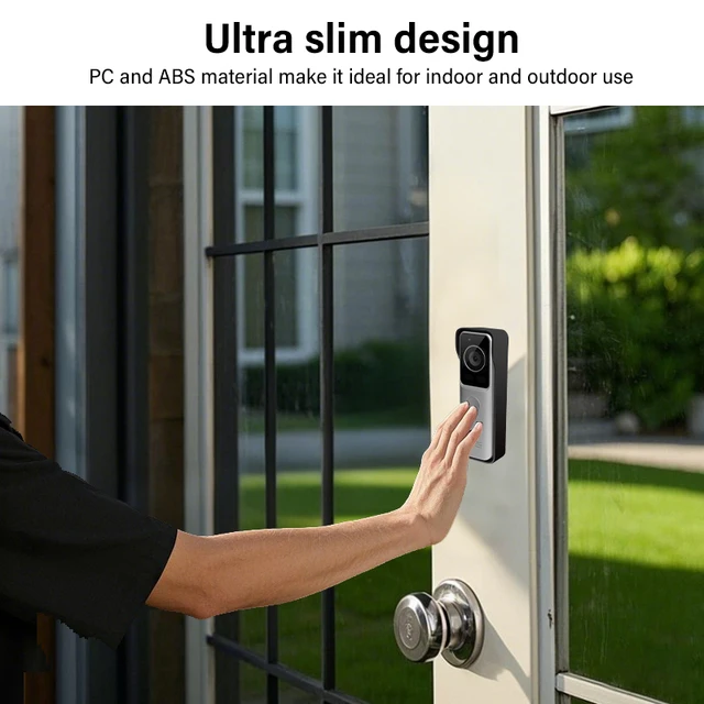 Dahua 2MP PoE Video Intercom Ultra Slim Doorbell Camera IR Night Vision Full Digital Card/APP/Indoor Monitor Unlock VTO2301R-P 4