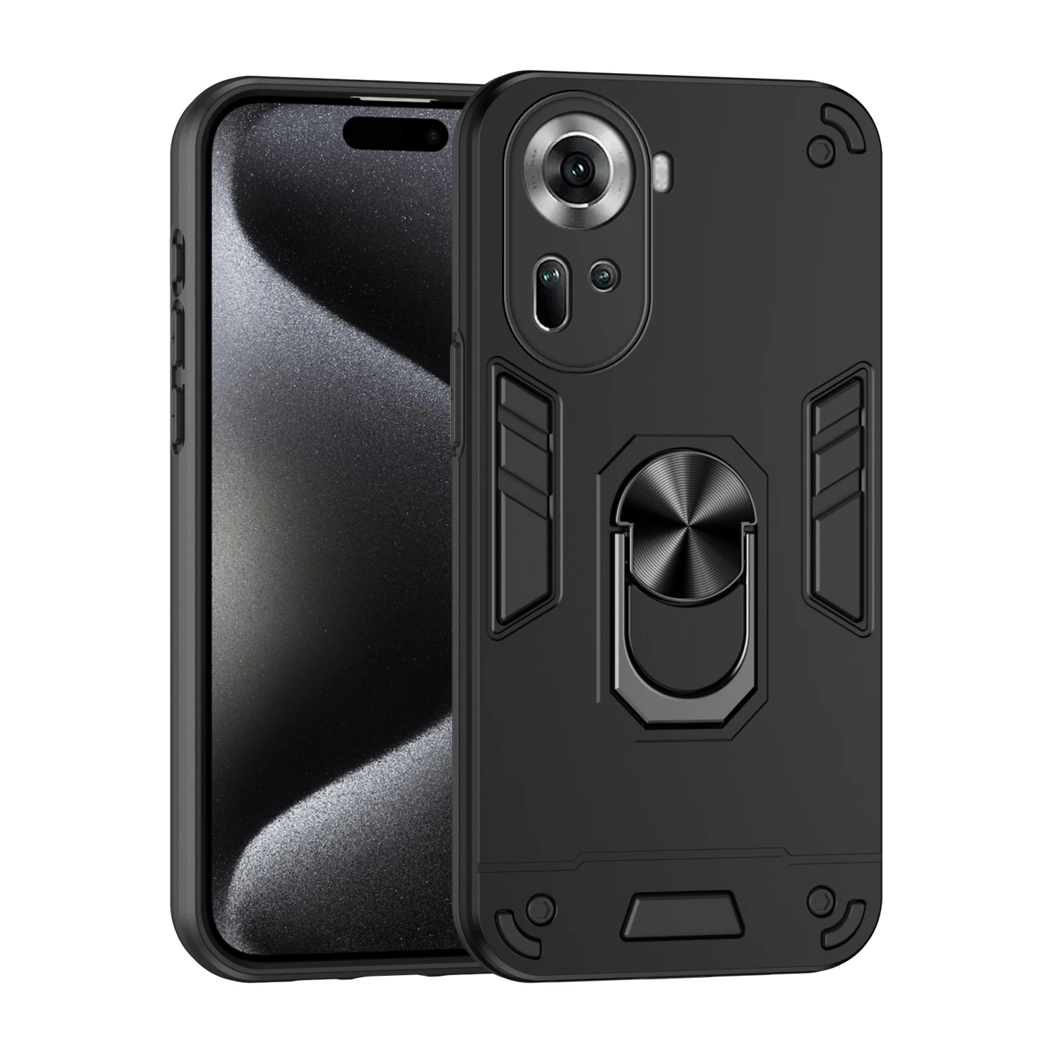 Luxurious Magnetic Phone Holder Case with Protective Bumper