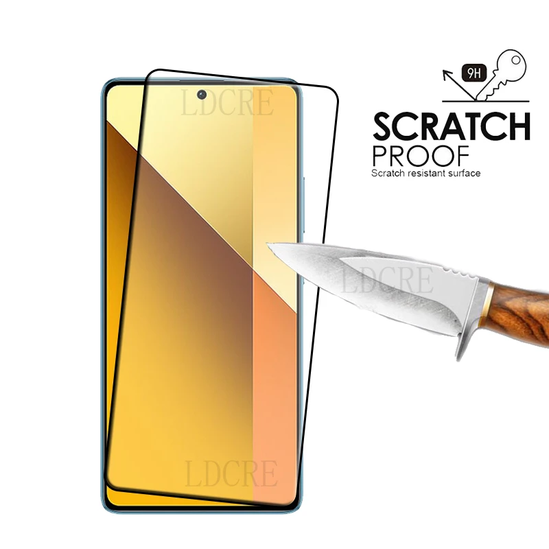 4-Pack Tempered Glass Screen Protector with Full Cover Glue and 9H Hardness