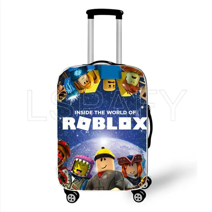 ROBLOX 패턴 수하물 보호 커버, 여행 가방, 트롤리 케이스, 먼지 커버, 탄성 수하물 보호, 18-28 인치