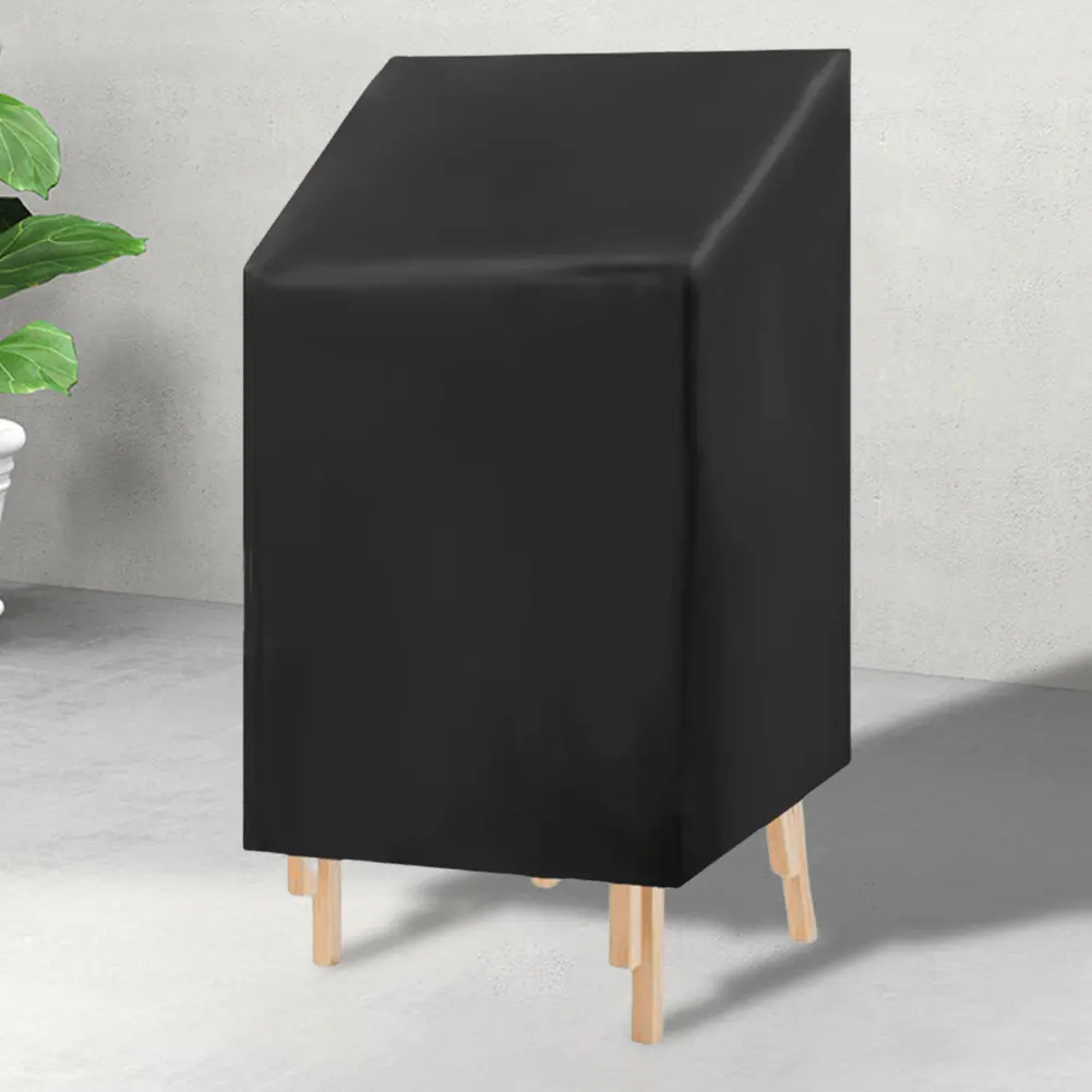 Stacked Chair Dust Cover Outdoor Furniture Protector Waterproof Stacking Outdoor Chair Cover for Garden Patio Furniture