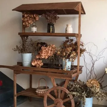 Place A Stall for Sale Float Trolley Flower Room Window Shelf Display Flower Stand Old Ornament