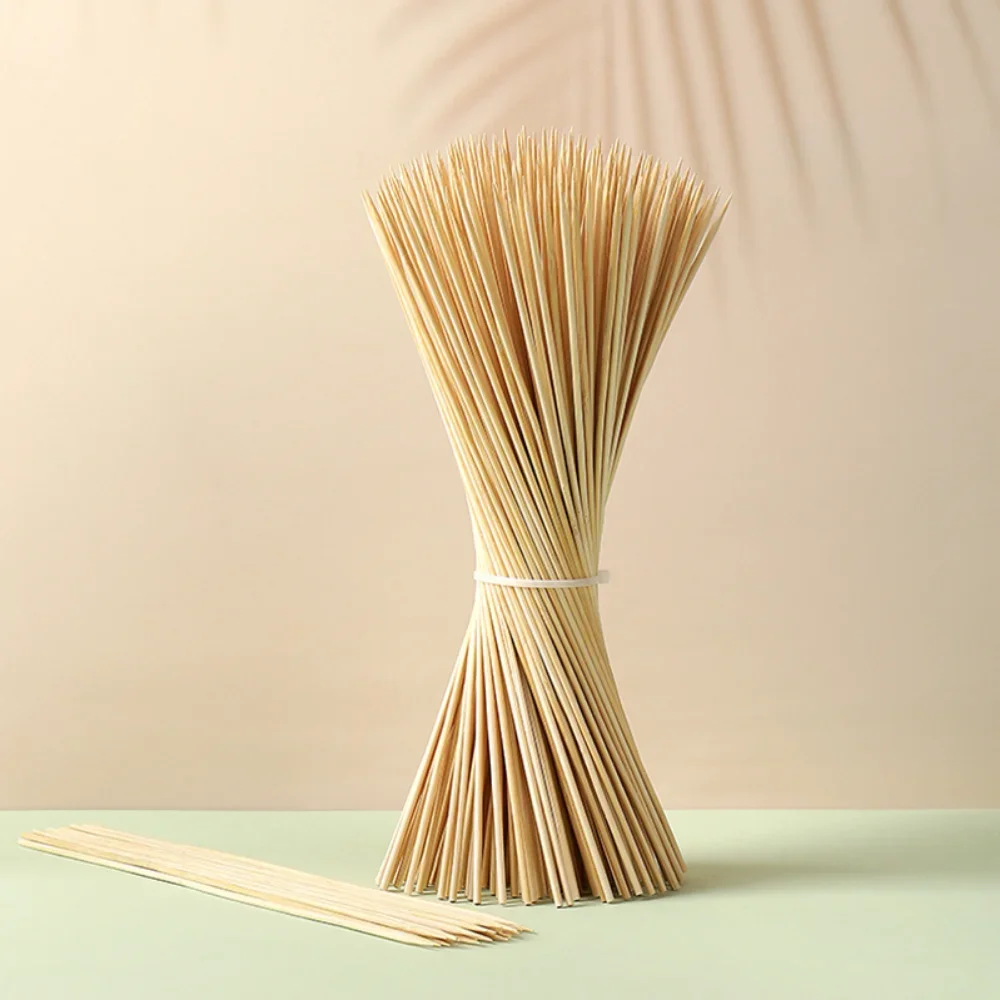 Disposable Fruit Sticks Multi-purpose Bamboo Sticks 80-100PCS Bamboo Sticks Food Picks Food Toothpicks Home Party BBQ Dessert Sandwich Food Table Decoration Supplies